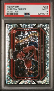 Shaedon Sharpe 2022 Panini Prizm Variation FB Rookie PSA 9 Trailblazers #250 - Bild 1 von 2