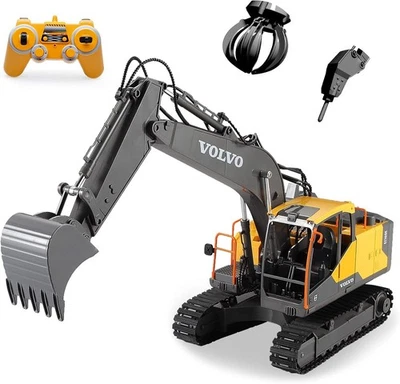 Remote Control Excavator 1/16 Scale 3 in 1 Shovel Loader RC Excavator Digger Toy - Image 1 of 4