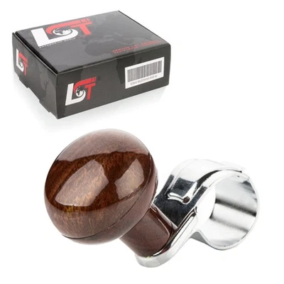 Pomo del volante pomo de control botón ayuda de dirección rotación 360° óptica madera para DAEWOO Foto 1 de 4