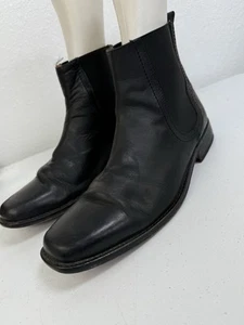 Frye Tyler Chelsea Herren 11 D Schwarz Leder Stiefel - Bild 1 von 16