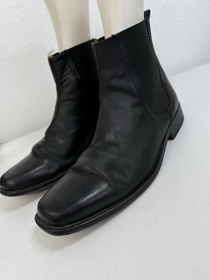 Frye Tyler Chelsea Men's 11 D Black Leather Boots - Image 1 of 4