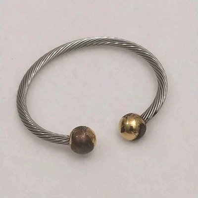 Sabona Magnetic Healing  Bracelet Wire 2 Tone #J049 - Image 1 of 4