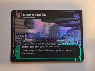 Star Wars TCG Streets of Cloud City FOIL Empire Strikes Back - Rare 60/210 -M/NM - Image 1 of 3