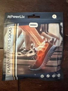 Powerlix Plantarfasziitis Socken für Neuropathie (Paar) für Damen & Herren schwarz SM - Bild 1 von 5