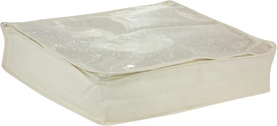 Paquete de 2 bolsas de suéter de lona livianas, lona duradera con tapa PEVA transparente, 3 lados Foto 1 de 4