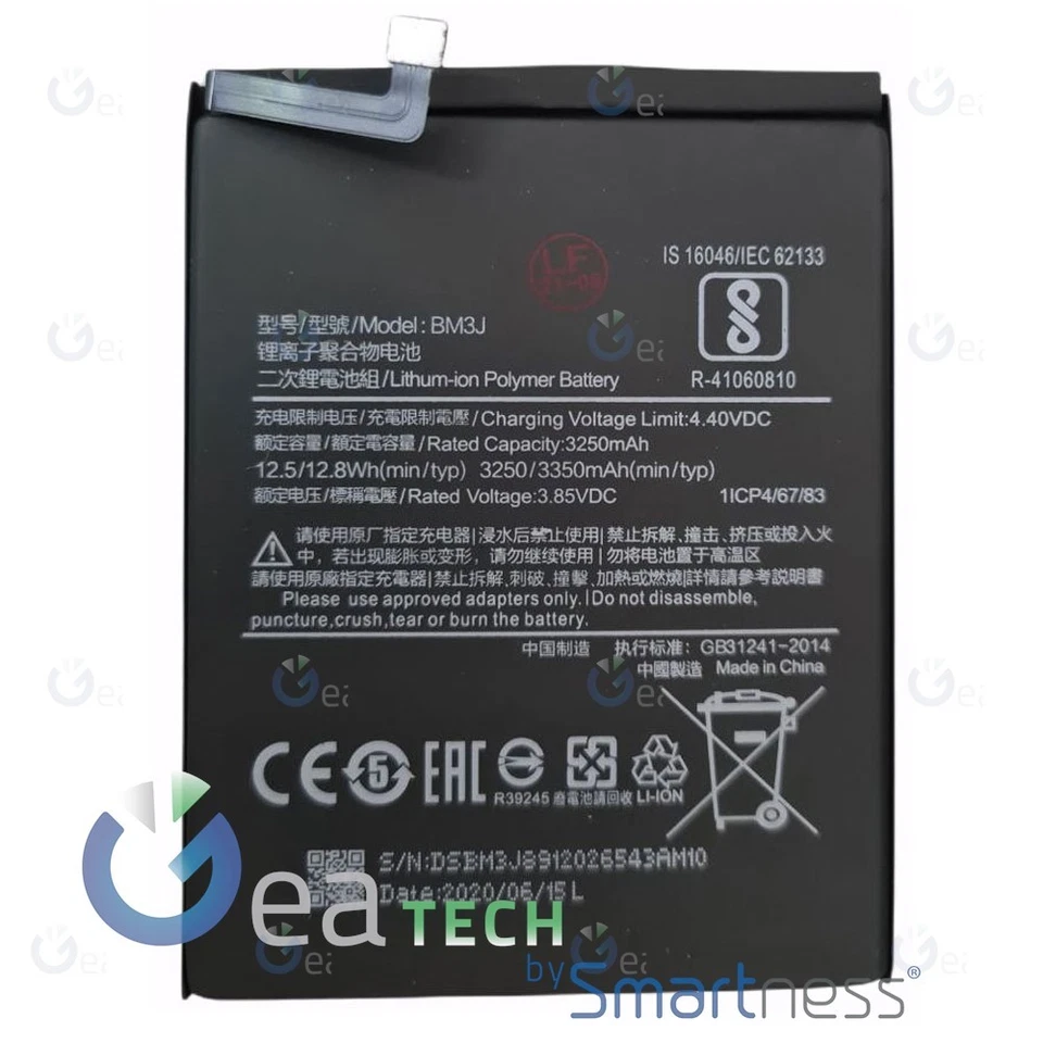 BATTERIA BM3J PER XIAOMI MI 8 LITE M1808D2TG 3250mAh RICAMBIO BATTERY NUOVO - Imagen 1 de 1