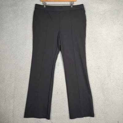 Pantalones de vestir para mujer Style & Co XL negros elásticos cómodos cintura acampanada pierna clásicos Foto 1 de 4