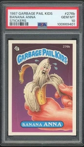 1987 Topps Garbage Pail Kids 7th Series #276b Banana Anna PSA 10 GEM MINT Os7 - Picture 1 of 2