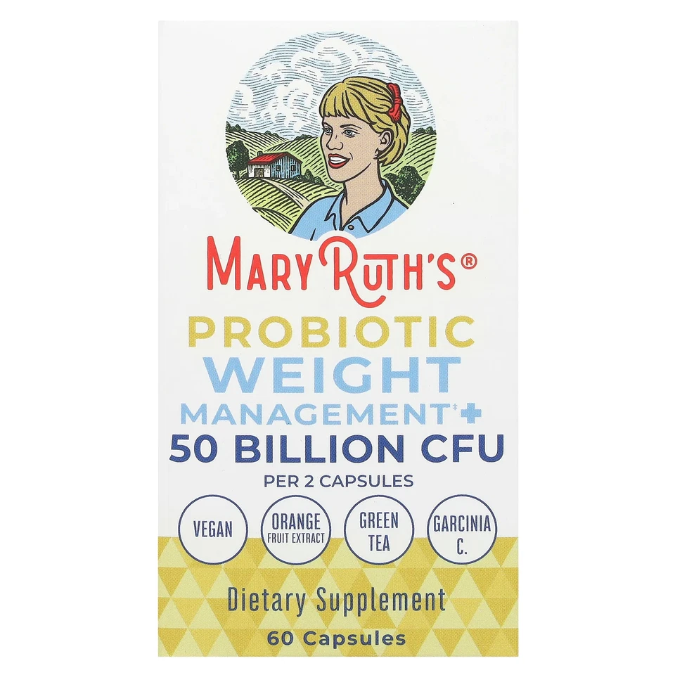 Probiotic Weight Management by Maryruth’s 50 Billion CFU Vegan Gut Health