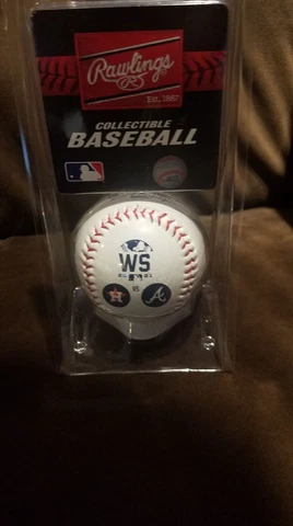 Astros Braves 2021 World Series Dueling Rawlings Collectible Baseball Cover