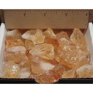 Citrine Collection 1/2 Lb Bright Gold Yellow Crystal Gemstones New - Picture 1 of 7