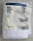 Vtg JC Penney's Full Cut Seat 6 Pair Package Tighty Whities Briefs FREE US SHIP