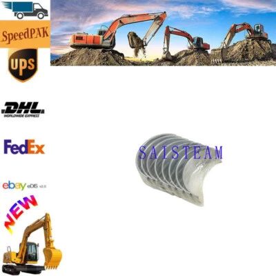 4HE1 4HE1T 4.8L  Con- Rod Bearing Fits For NPR NQR GMC W3 W4 W5 Excavator etc - Image 1 of 3