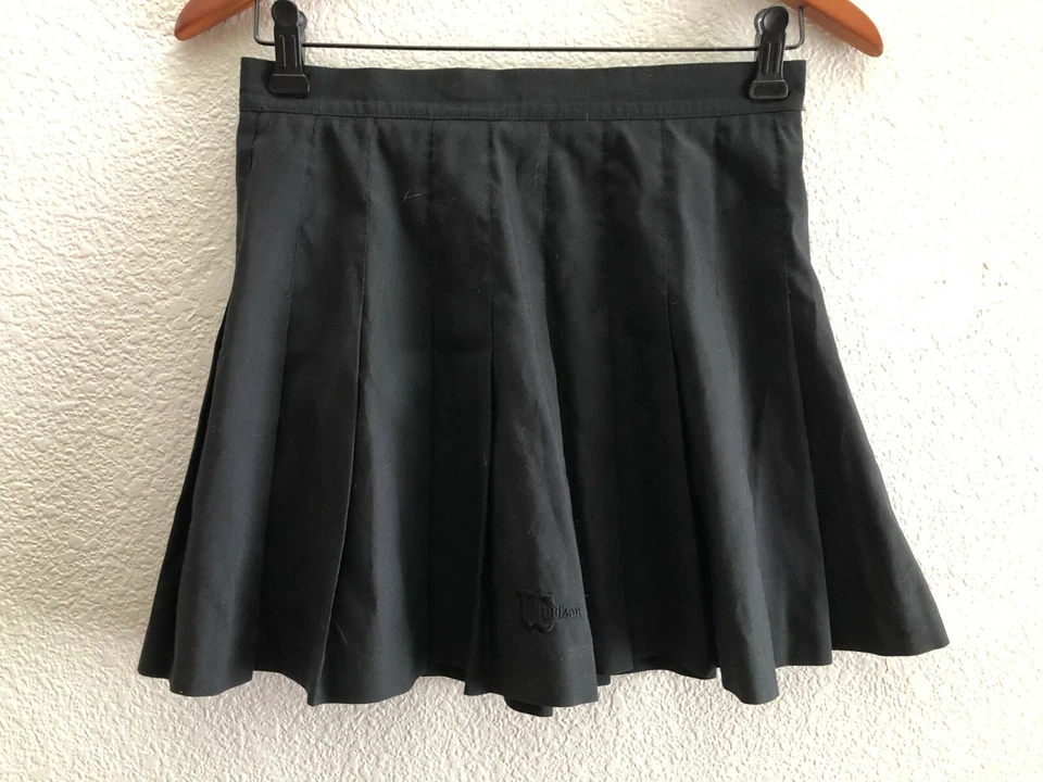 Falda Tenis Wilson De Colección Para Mujer Talla 10 Hecha en EE. UU. Color Negro De Colección Foto 1 de 3