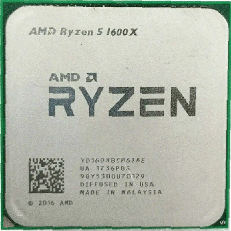 AMD Ryzen 5 1600X R5-1600X 3.6GHz 6Core 12Thr 95W Socket AM4 CPU Processor - Image 1 of 1