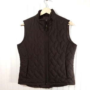 Royal Robbins Vest Womens Med Brown Quilted Full Zip Coat Outdoors Packable M - Picture 1 of 10