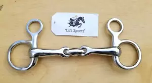 Punte di serpente guancia appesa cavallo Baucher losanga grasso con maglia ovale smalto acciaio - Foto 1 di 3