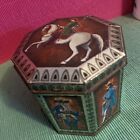 Vintage Octagon 8 sides Tin Can Container Made In West Germany