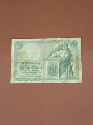 Banknote 10 Mark 1906 - P9b - VG++ - Vintage - Germany 🇩🇪 - Image 1 of 4