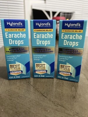 Gotas homeopáticas para el dolor de oído Hyland's Naturals para nadadores - Paquete de 3 | EX:05/2026 | NUEVAS Foto 1 de 2