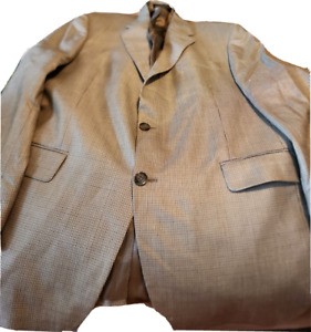 Gianfranco Ruffini Men's Size 42R Gray Herringbone Blazer Sports Jacket Italy