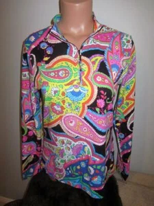 Barbara Erickson Swim bathing suit Zip Mock Neck Top L/S UPF50 Women's XL NEW - Picture 1 of 1