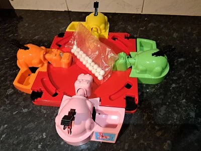 VINTAGE 2006 HUNGRY HIPPOS GAME BY MB 100% COMPLETE - Image 1 of 4