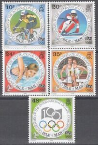 ZAYIX Great Britain - Isle of Man 615-619 MNH Olympics Sports Cycling Swimming