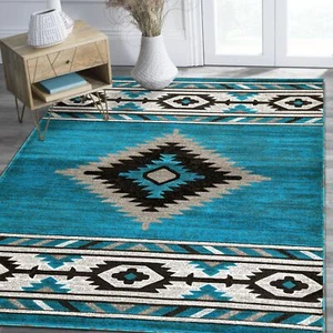 HR Southwestern Rugs for Cabin Tribal Medallion Carpet for Livingroom - Picture 1 of 95