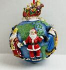 Vintage 2001 Christopher Radko Santas Around The World Resin Christmas Ornament