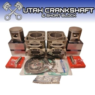 75mm Sea-Doo 800 RFI Cylinders WSM Pistons 1999-2003 6923840 421000813 6A5I1 - Image 1 of 4