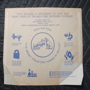 INNER SLEEVE ONLY (NO ALBUM / NO JACKET) - RCA "Nipper" dog - Picture 1 of 2