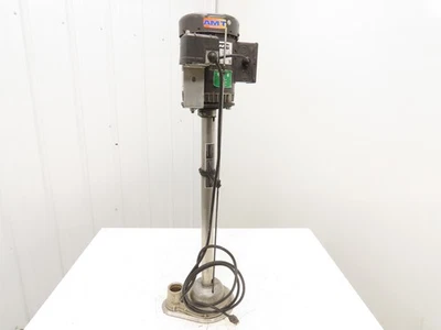 Bomba de sumidero de acero inoxidable AMT Gorman-Rupp 523C-98 motor .5HP 1725RPM 115/230V 1PH 56C Foto 1 de 4