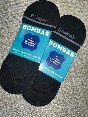 Bombas No Show Socks 2 Pack, Size Large - Image 1 of 3