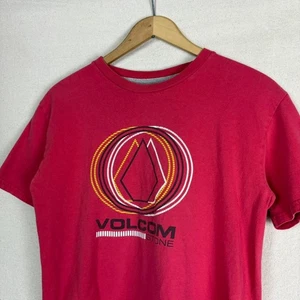 Volcom Red Logo Youth L  Tee Skate Grunge - Picture 1 of 5