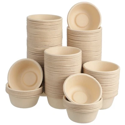 200 Pcs Salad Bowl Paper Fruit Soup Containers to Go with Lids - Bild 1 von 4