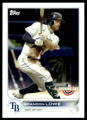 2022 Topps Opening Day #12 Brandon Lowe    Tampa Bay Rays - Image 1 of 2