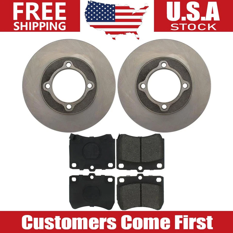 Juego de rotores de freno delanteros + pastillas de freno para Ford Festiva 1988 - 1990 1991 1992 1993 Foto 1 de 4