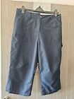 Ladies BHS Navy Blue 3/4 Trousers Shorts Size 18
