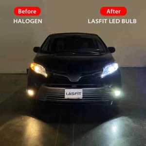 Pack of 2 H11 H9 H8 H16 LED Fog Light or DRL Bulbs 6000K Cool White Super Bright - Picture 1 of 7