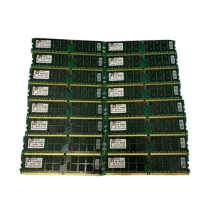 Lot of 16 Kingston KTH-MLG4/4G (32GB TOTAL) DDR2 PC2-3200R ECC Server Memory RAM - Picture 1 of 1