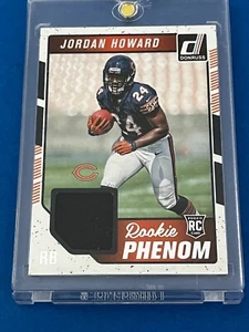 Jordan Howard 2016 Donruss Rookie Phenom Jersey Patch #6 Chicago Bears RC - Imagen 1 de 3