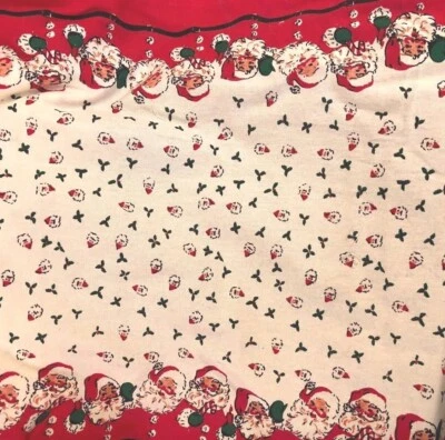 MODA 100% Algodón Toalla Tela Navidad SANTA 920-136 - 16 in x 36 in Prehem Foto 1 de 4