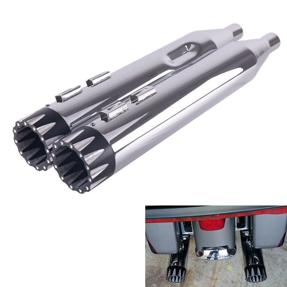 Silenciadores de 4,5" para Harley Davidson Touring Road Glide 1995-2016 mejora Foto 1 de 4