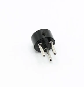 (2 piezas) 3 pines contacto macho inserto enchufe inserto conector cable profesional - Imagen 1 de 2