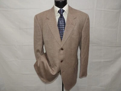 Ermenegildo Zegna Para Ron Ross Hombre Lana y Cachemira Chaqueta Abrigo 46 L Foto 1 de 4