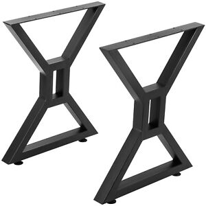 VEVOR Stainless Metal Table Legs for Dining Table Desk 2PCS Heavy Duty w/ Screws