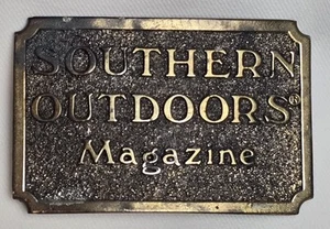 Revista Southern Outdoor Edición Limitada 1982 The Great American Hebilla de Cinturón - Imagen 1 de 3