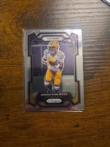 2023 Panini Prizm Football Base DONTAYVION WICKS #333 Green Bay Packers RC - Picture 1 of 2