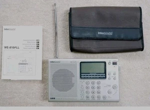 Weltempfänger Radio INTERSOUND WE-816PLL Synthesized Receiver und Koffer 1990 - Bild 1 von 8
